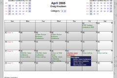 WebCalendar Month View