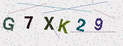 A distorted-text CAPTCHA image generated by ilibgo